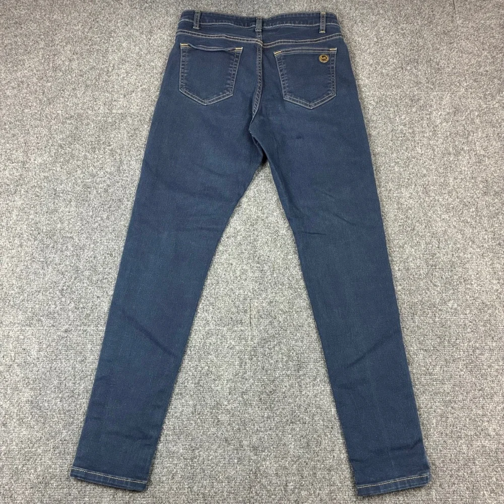 Michael Kors‎ Womens Size 8 Skinny Jeans Dark Indigo Stretch Denim Pants